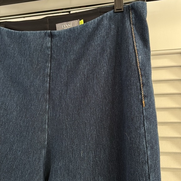 Lysse Denim Trouser (33” inseam) Pants Women’s Blue Stretch Flare Size Large - Picture 3 of 12